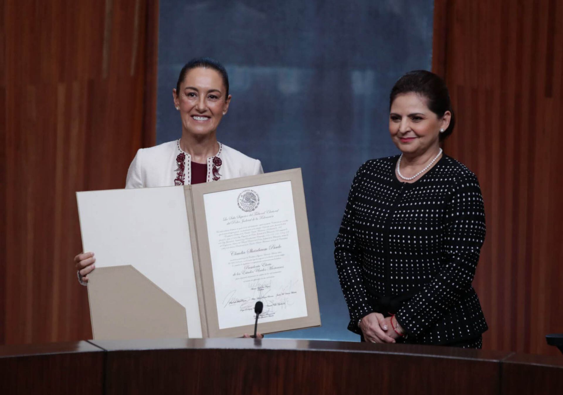 Invitados entrega de constancia Claudia Sheinbaum