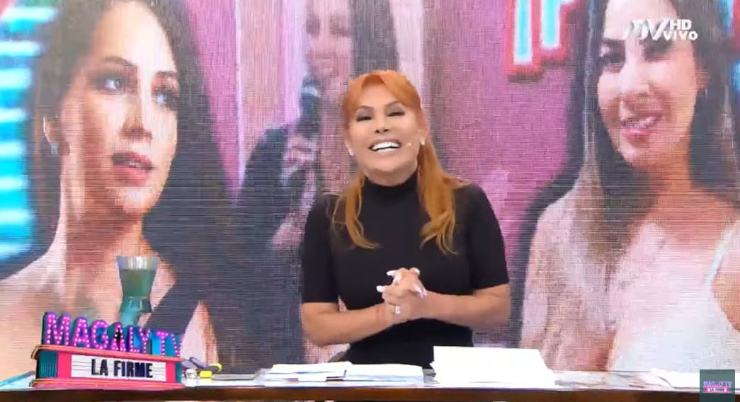 Magaly Medina inicia su programa hablando de la farándula peruana.