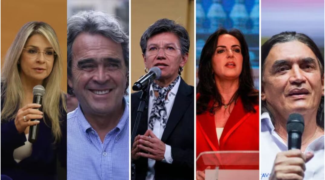 Vicky Dávila, María Fernanda Cabal y Sergio Fajardo son algunas de las figuras que aparecen en la encuesta - crédito montaje Infobae (Colprensa)