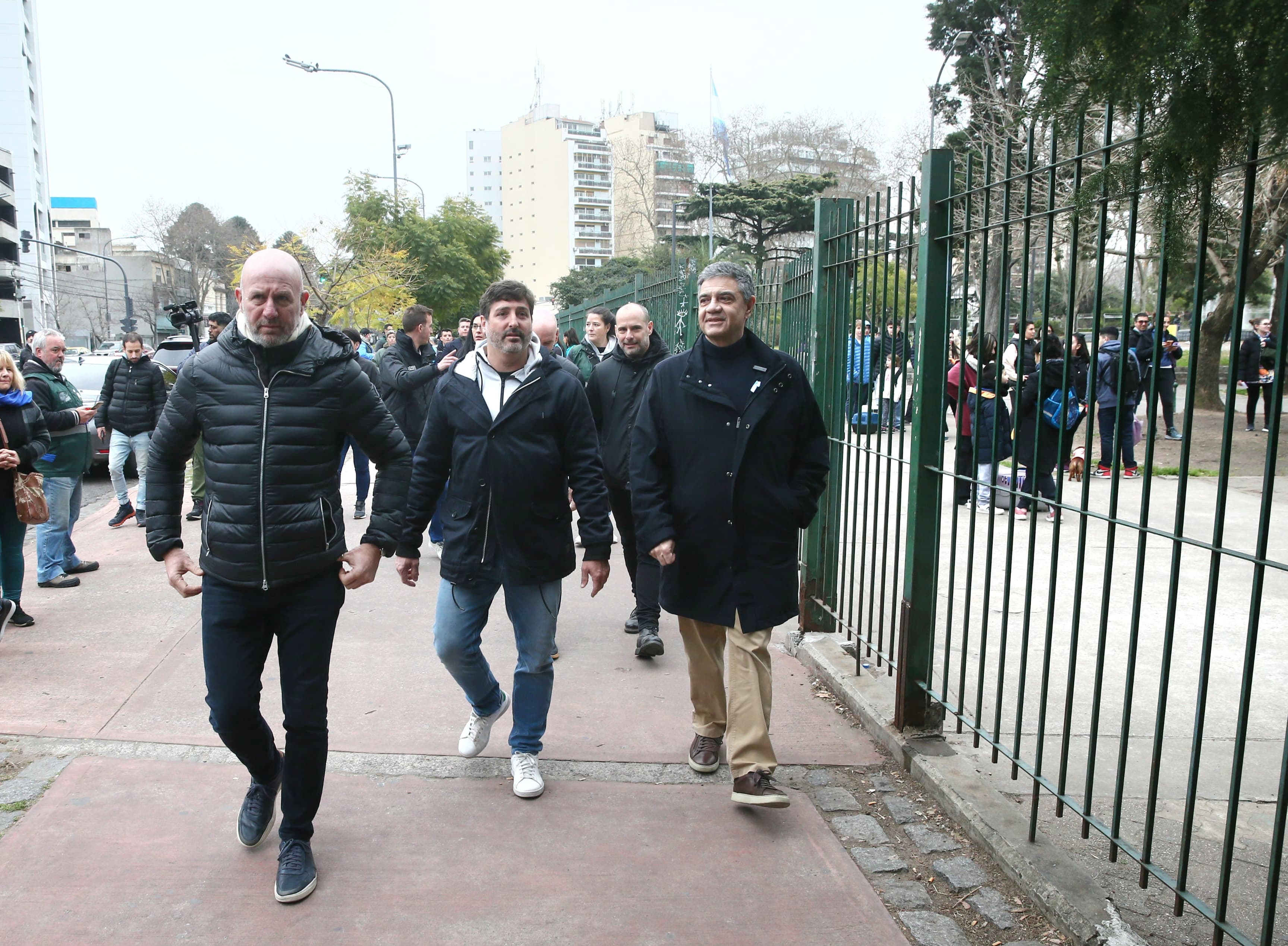 manteros en Parque Centenario