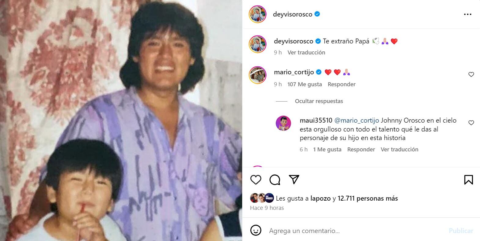 Deyvis Orosco y su emotivo mensaje, luego el episodio del trágico accidente del grupo Néctar. Instagram