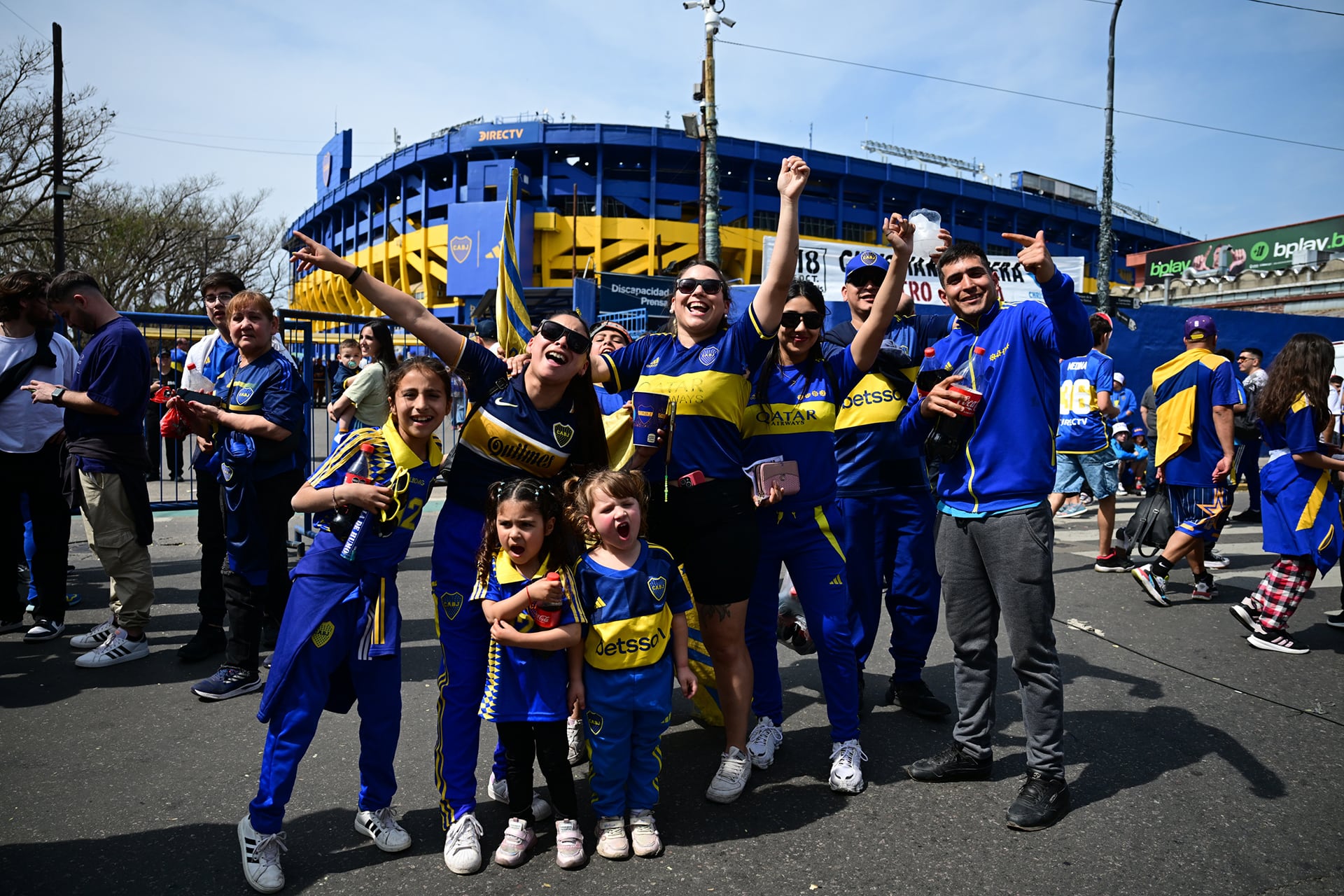 Clásico Boca vs River - Llegada de los hinchas de Boca