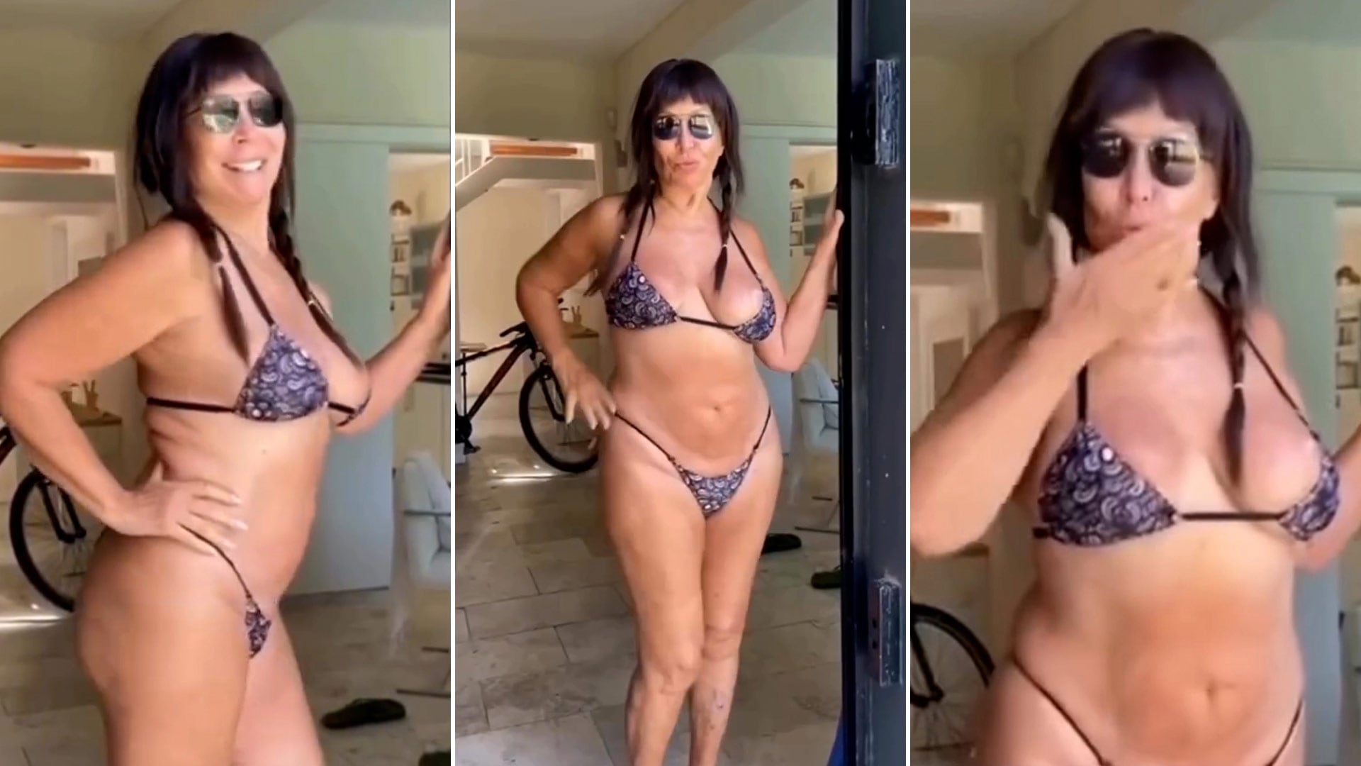 Moria Casán se mostró en bikini y la elogiaron en las redes sociales