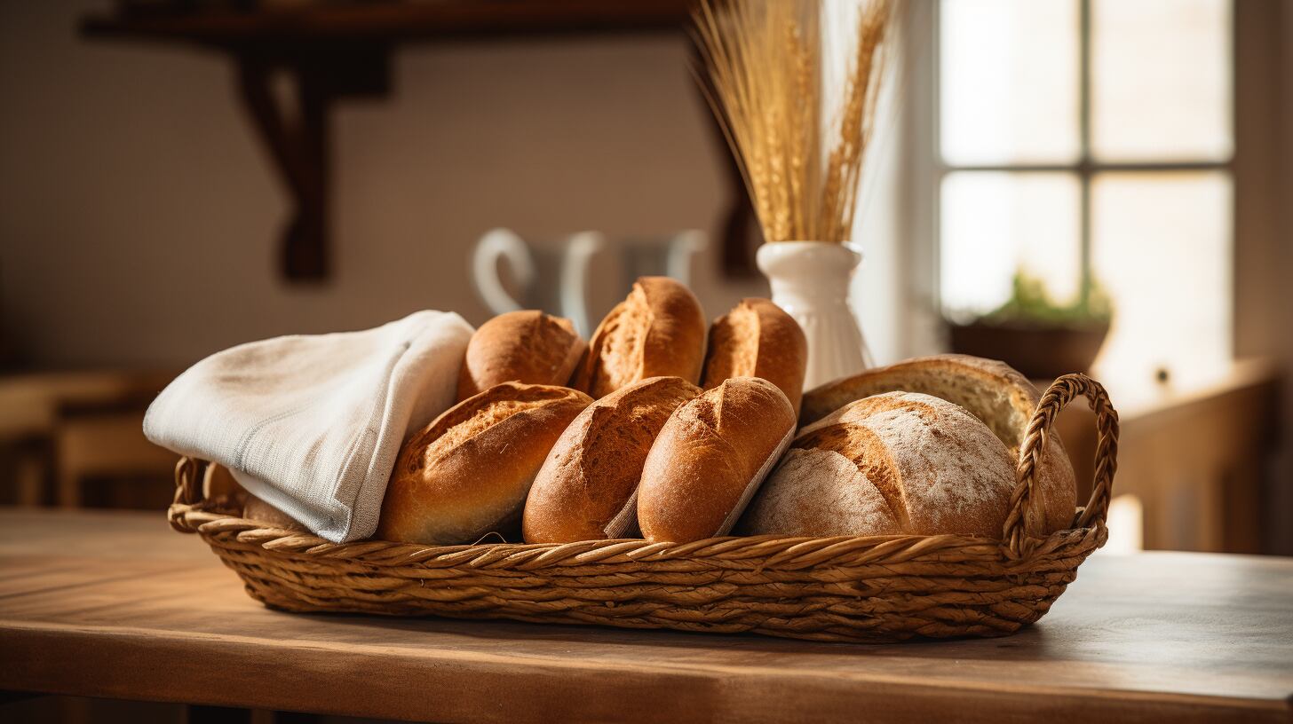 Imagen de un apetitoso pan artesanal de masa madre, horneado con ingredientes naturales como harina de trigo y levadura, una joya de la gastronomía casera. (Imagen ilustrativa Infobae)