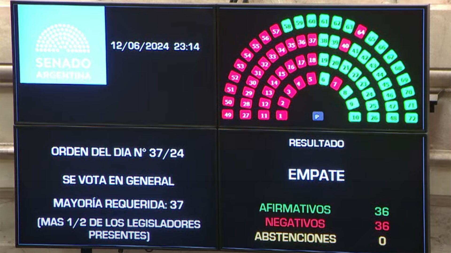 Debate Ley Bases en el Senado - 12.06.2024