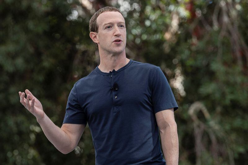 FOTO DE ARCHIVO. El CEO de Meta, Mark Zuckerberg, pronuncia un discurso en el evento Meta Connect en la sede de la compañía en Menlo Park, California, Estados Unidos. 27 de septiembre de 2023. REUTERS/Carlos Barria