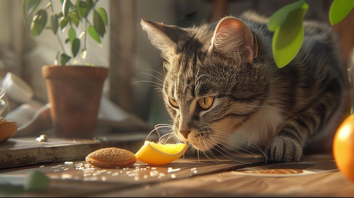 Gato alimentándose, mascota comiendo, golosina para gatos, snack nutritivo, gato devorando, hora de comer, placer felino - (Imagen Ilustrativa Infobae)