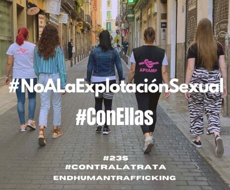 Campaña de Apramp contra la trata y la explotación sexual.