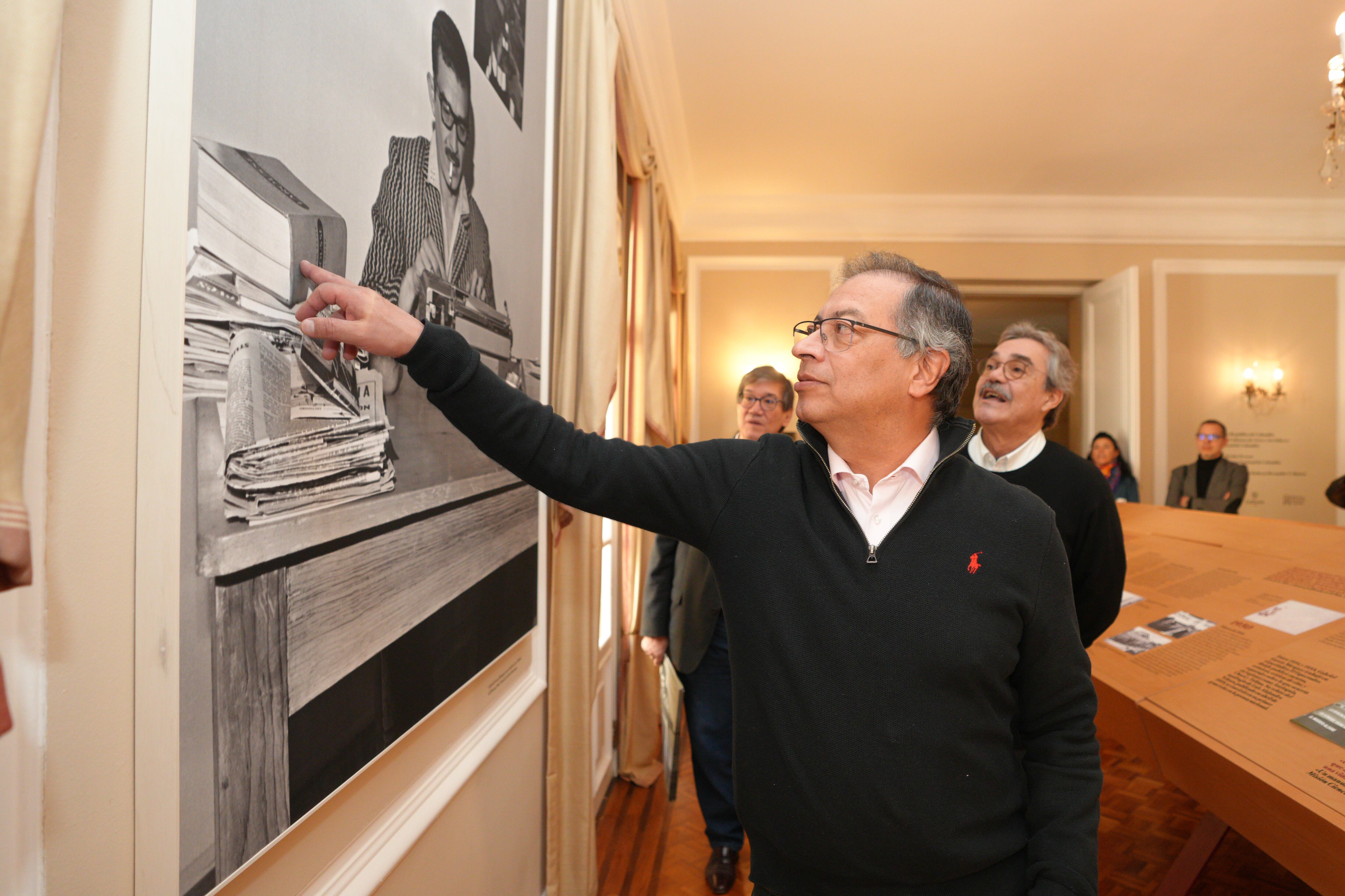 Gustavo Petro lideró la inauguración de la sala Gabriel García Márquez en la Casa de Nariño - crédito Presidencia