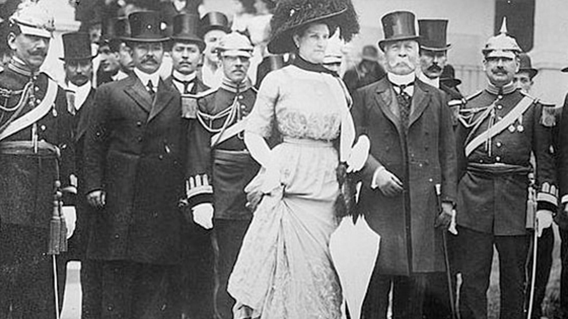 Porfirio Díaz, expresidente de México, durante las
celebraciones por el centenario de la Independencia