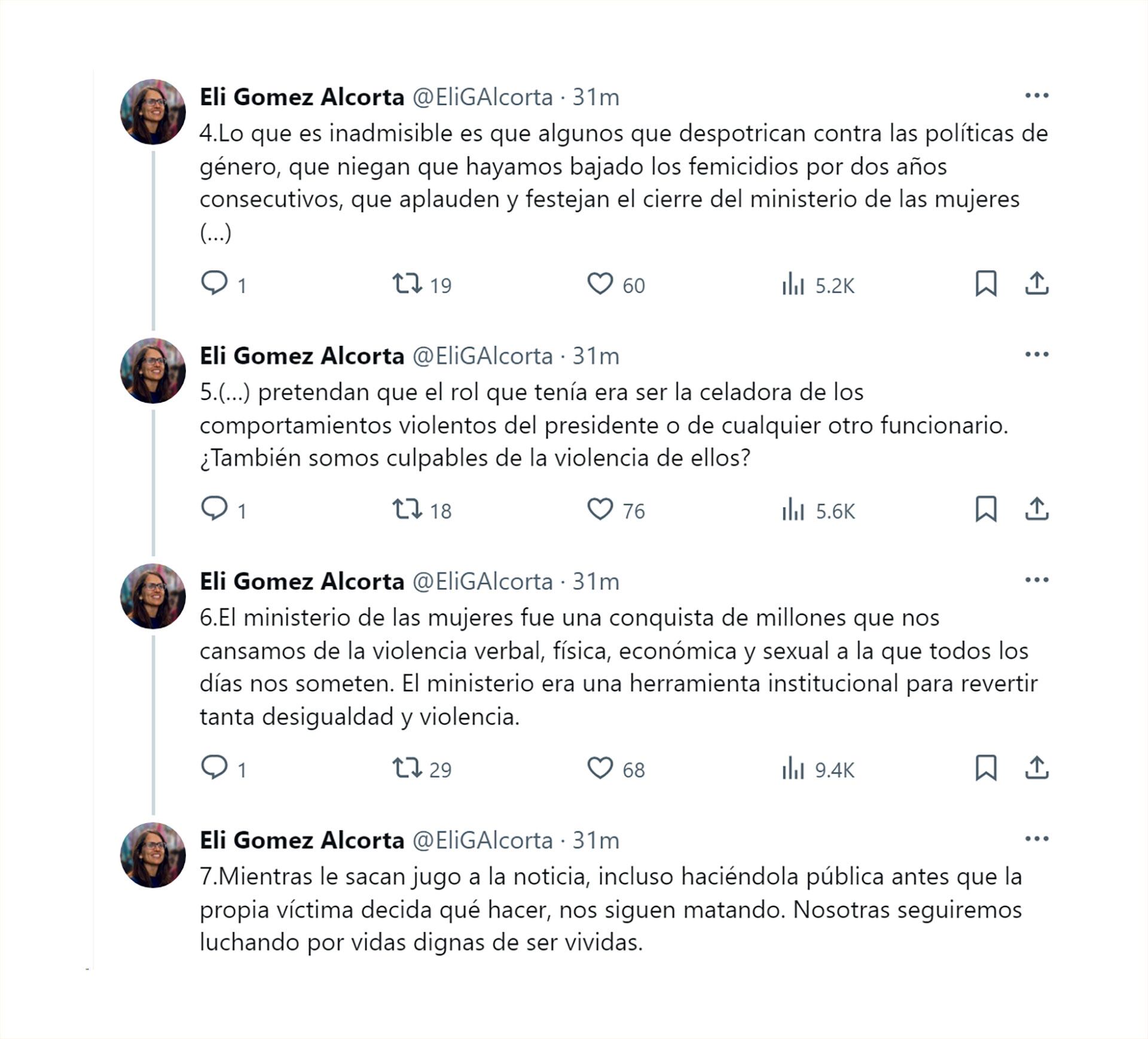 La ex ministra de Mujeres habló sobre la denuncia contra Alberto Fernández