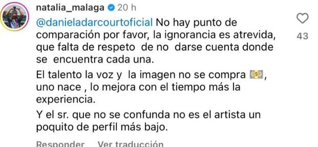 Natalia Málaga deja fuerte mensaje en publicación de Yahaira Plasencia con Sergio George.