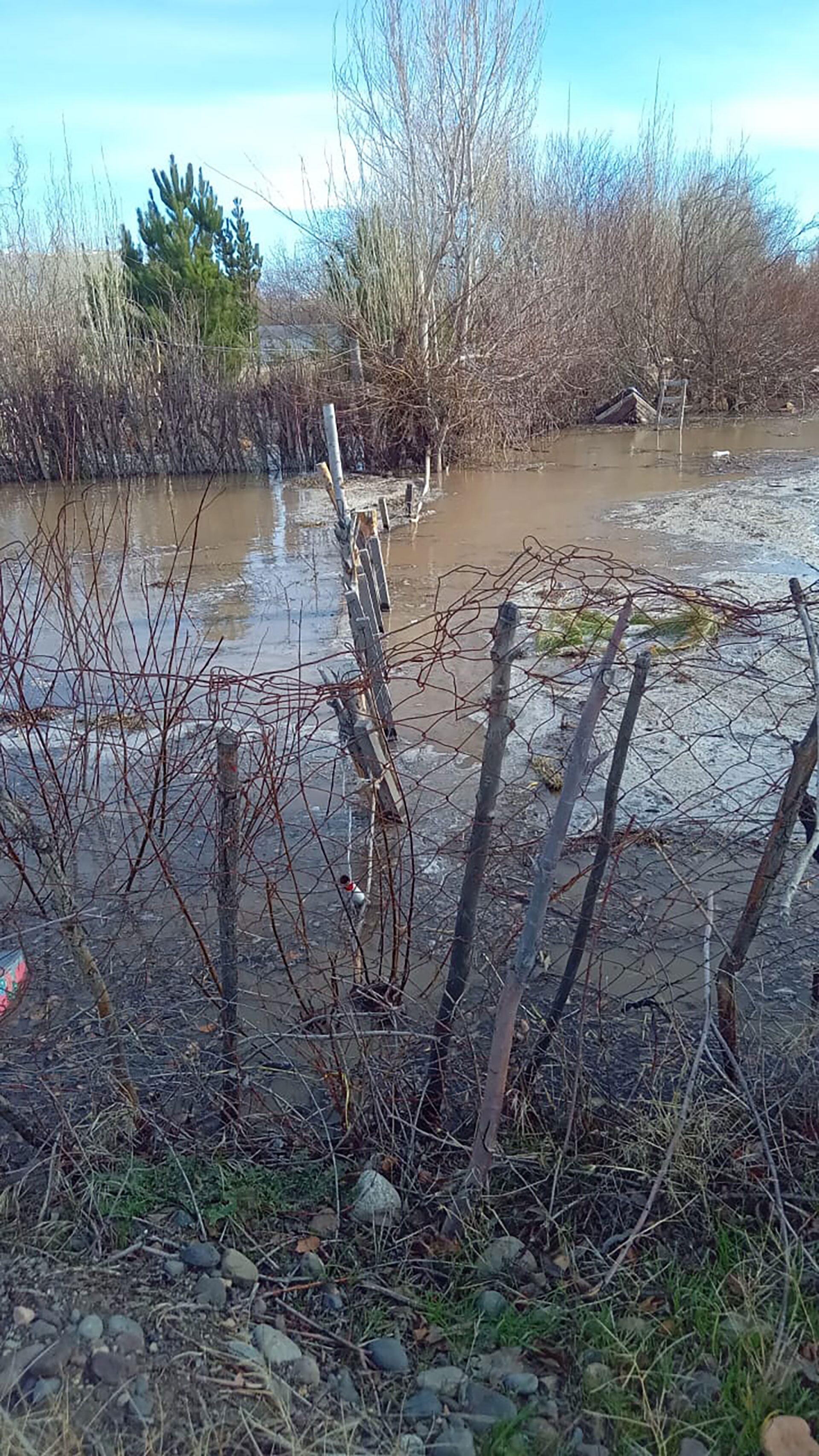 Santa Cruz: los fuertes vientos aceleraron el deshielo y algunas localidades quedaron bajo agua