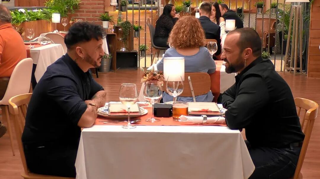 Manuel y Jorge durante su cita en 'First Dates' (MEDIASET)