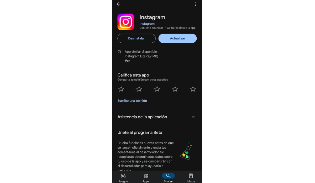 Es necesario actualizar Instagram para que aparezcan las nuevas funciones en la aplicación. (Instagram)