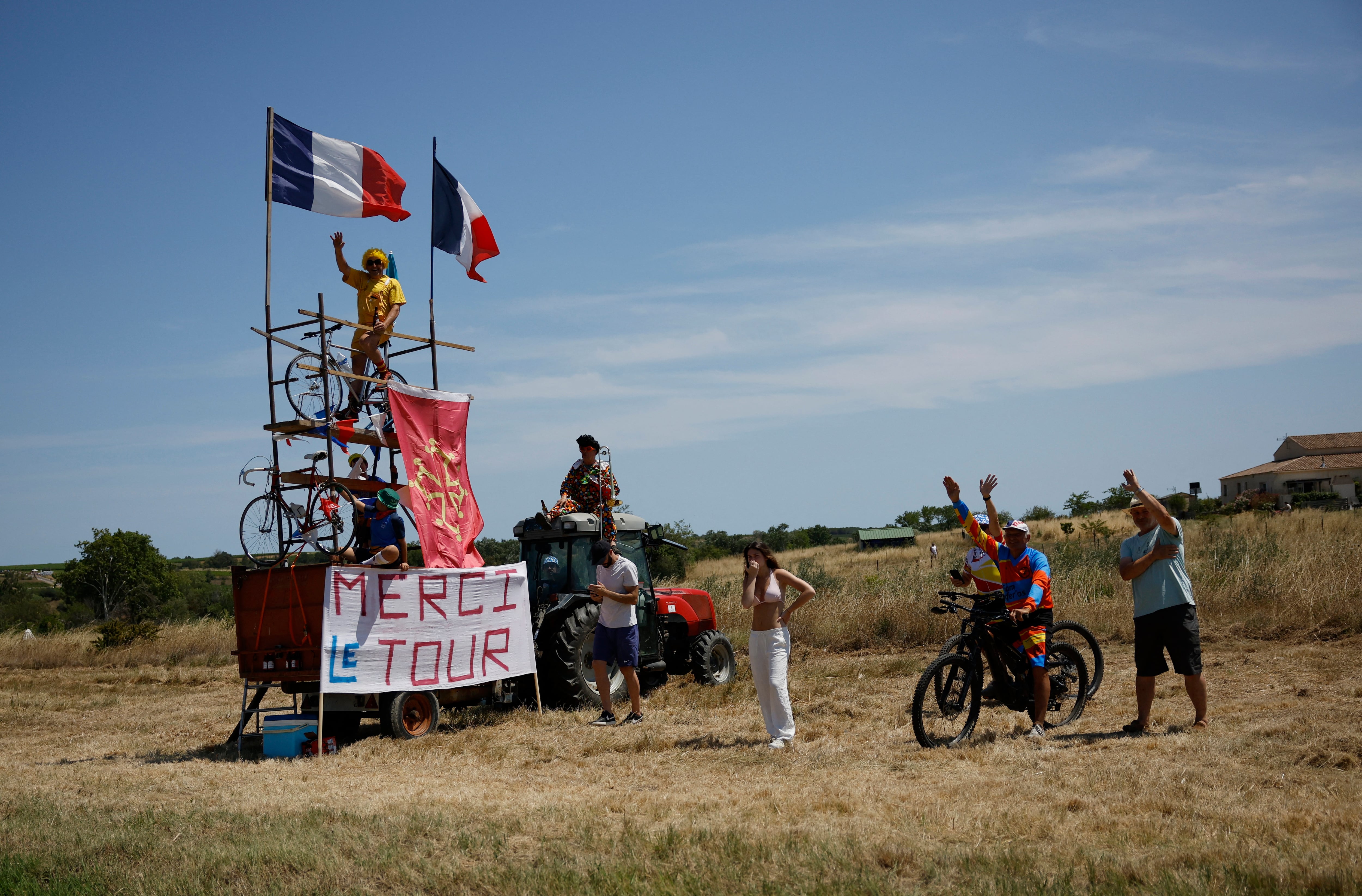 El recorrido que pasa por Griussan - crédito Stephane Mahe / REUTERS