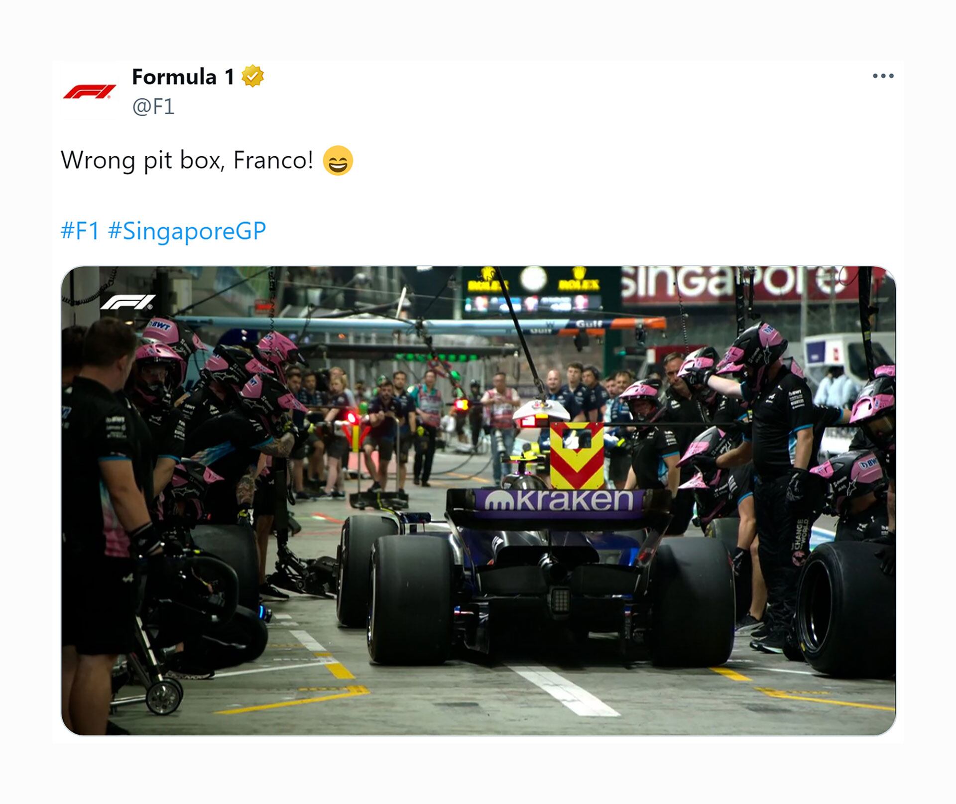 Reacciones de la F1 con Colapinto: