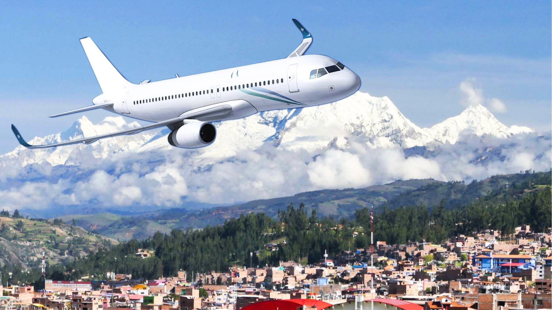 avion encima de Huaraz