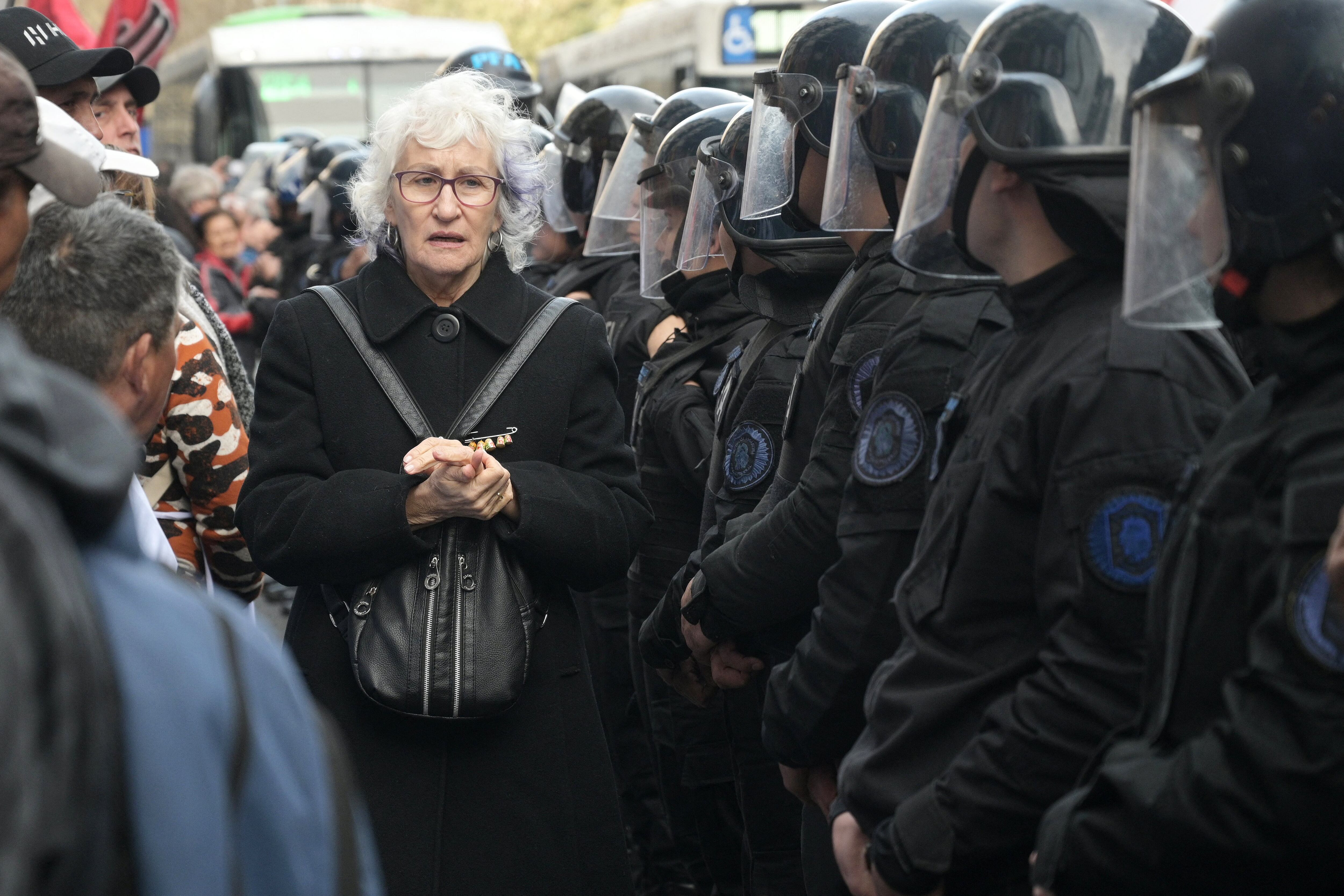 Represión policial a jubilados