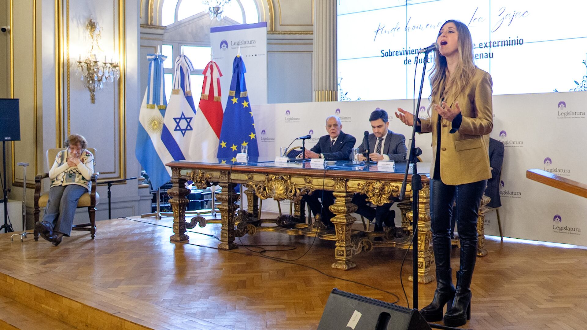 Homenaje a Lea Zajac en la Legislatura de la Ciudad