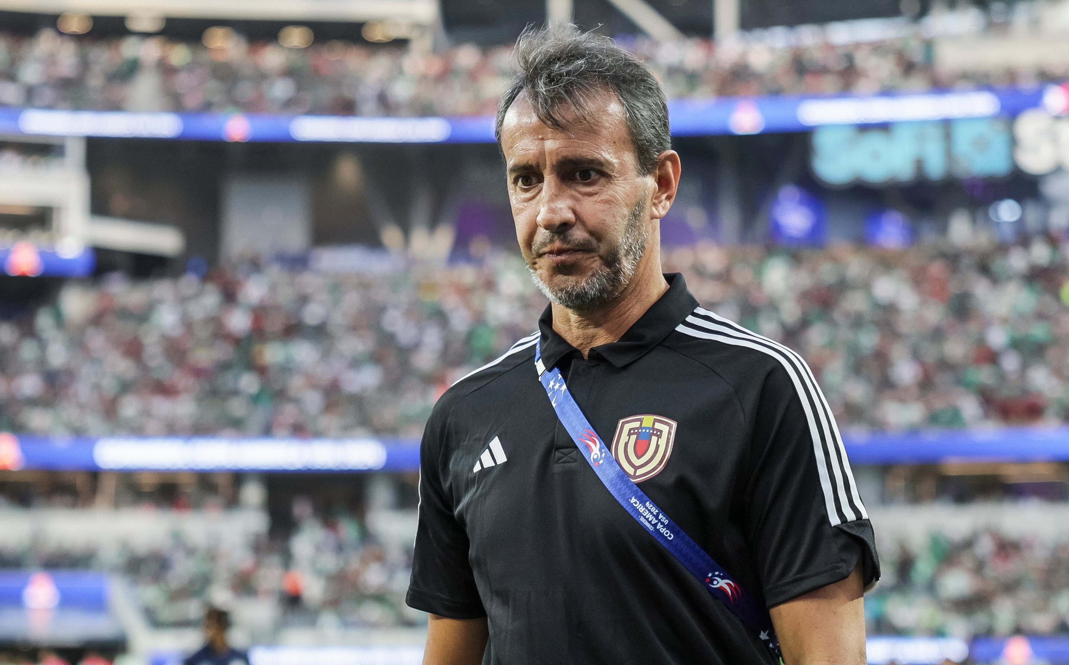 El entrenador principal de Venezuela, Fernando Batista, en la Copa América. EFE/EPA/ALLISON 