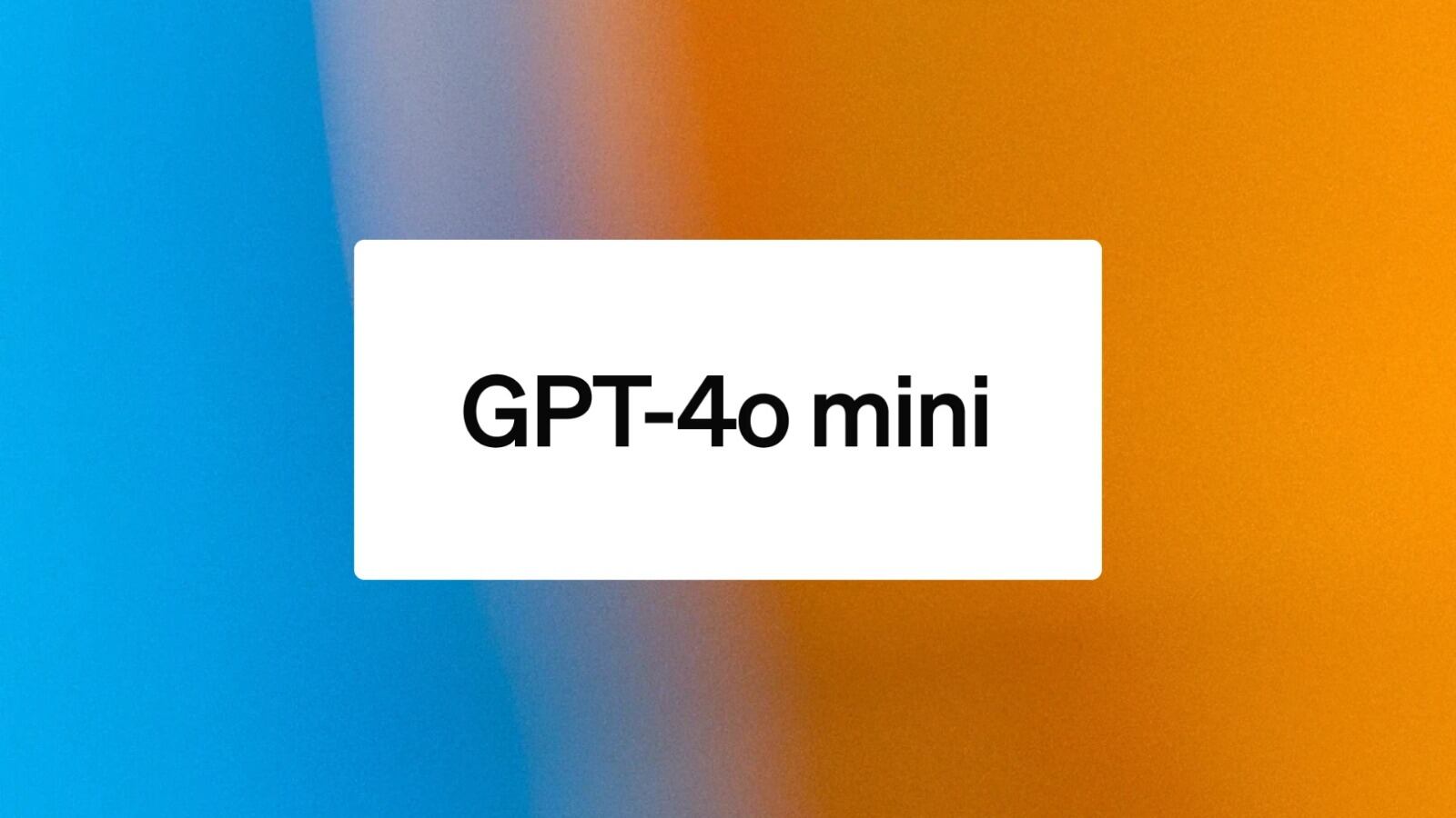 GPT-4o mini es el nuevo de ChatGPT. (OpenAI)