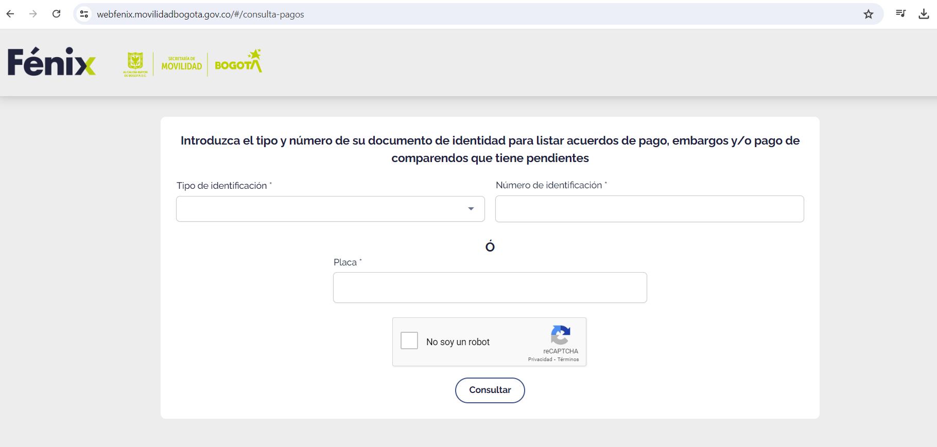 Por medio de esta página usted podrá generar de inmediato el acuerdo de pago si gusta realizar el procedimiento a través de la página web de la Secretaría de Movilidad - crédito Secretaría Distrital de Movilidad