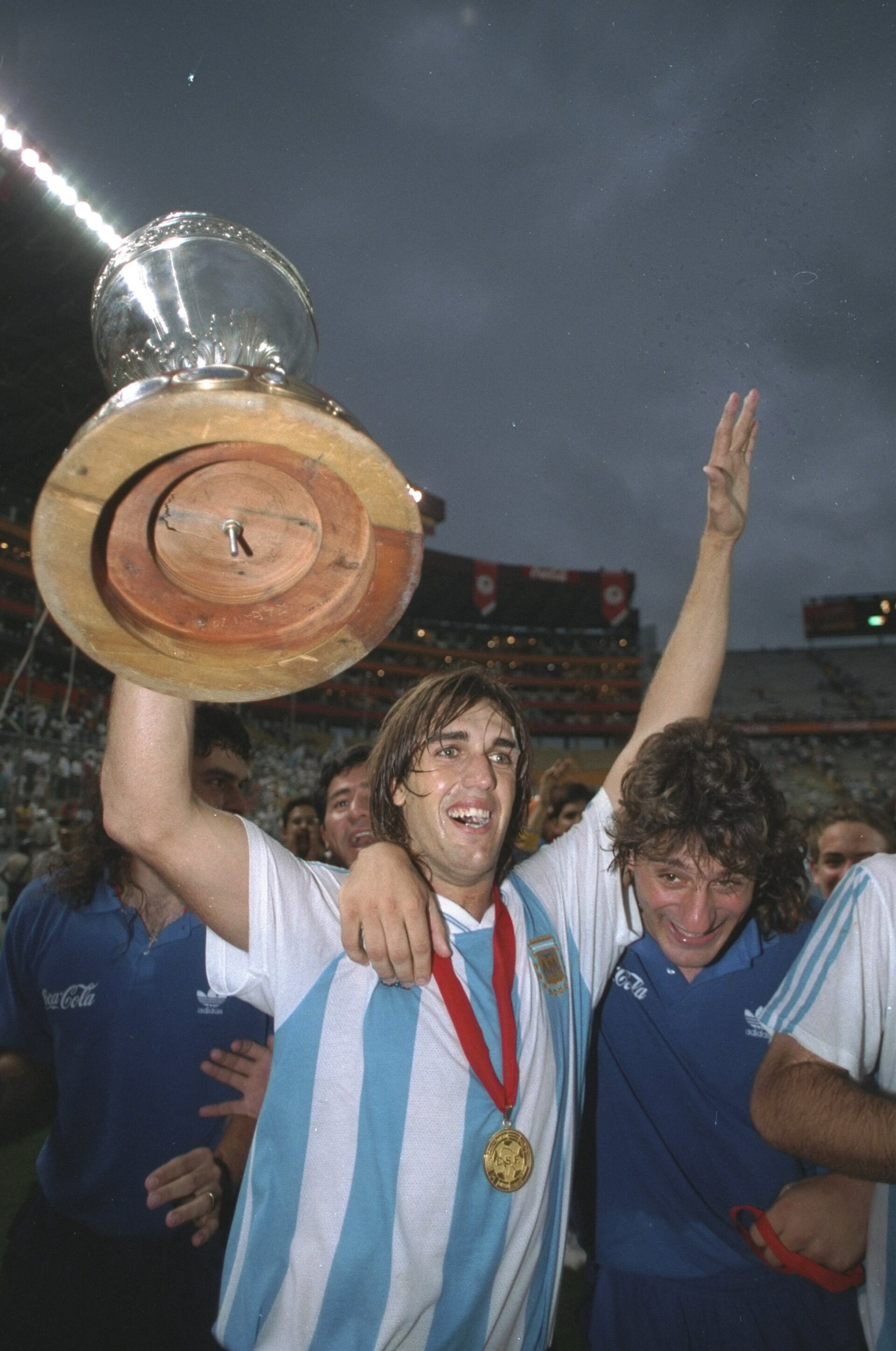 Gabriel Batistuta, uno de los que ganó cuatro títulos con la Selección mayor (Foto: GettyImages)