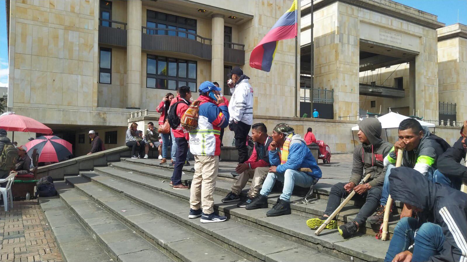 Personería de Bogotá acompañará a los indígenas que protestan en la Alcaldía y el Ministerio del Interior