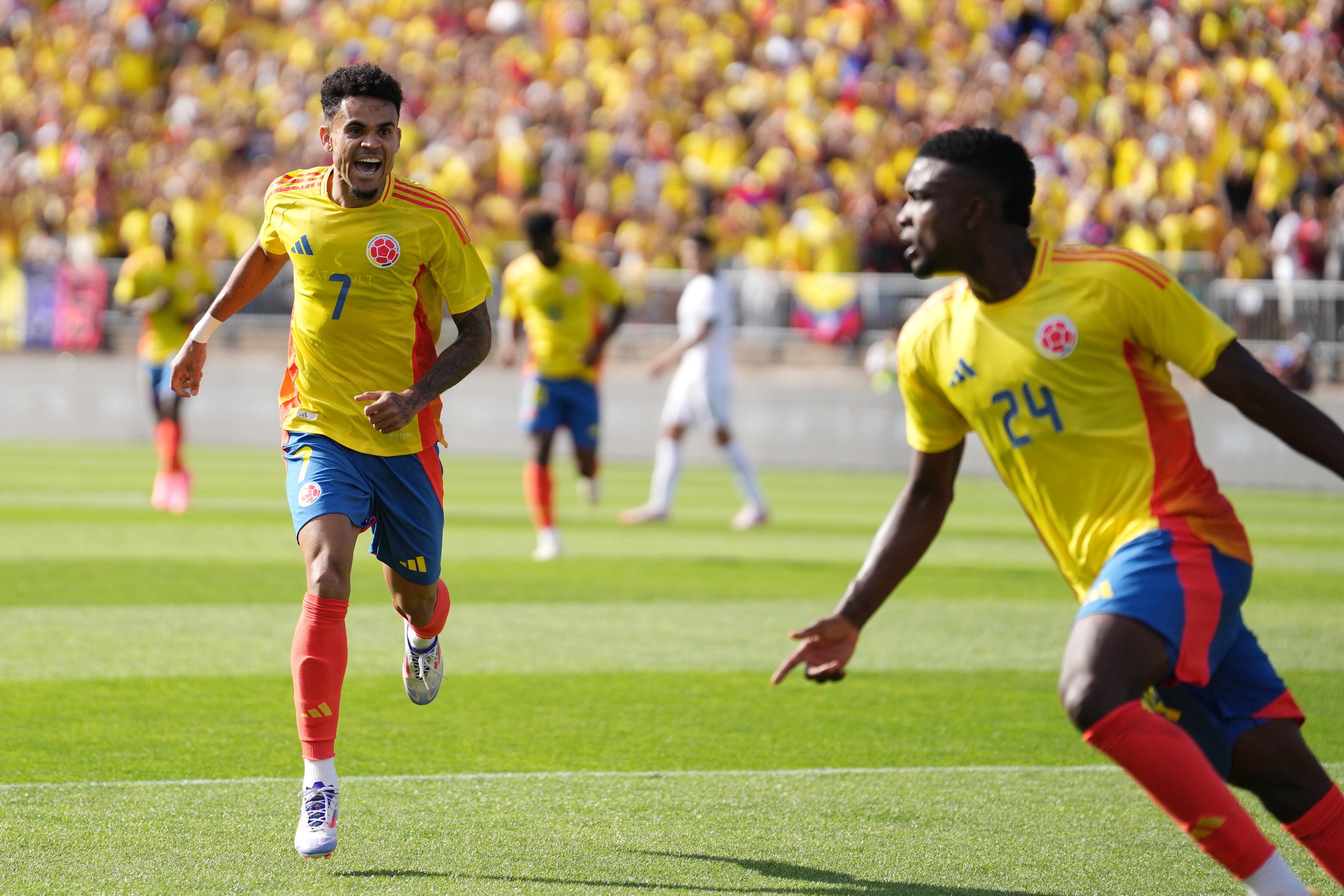 Jhon Córdoba sería inicialista en el partido de la selección Colombia ante Costa Rica - crédito Joe Buglewicz/EFE