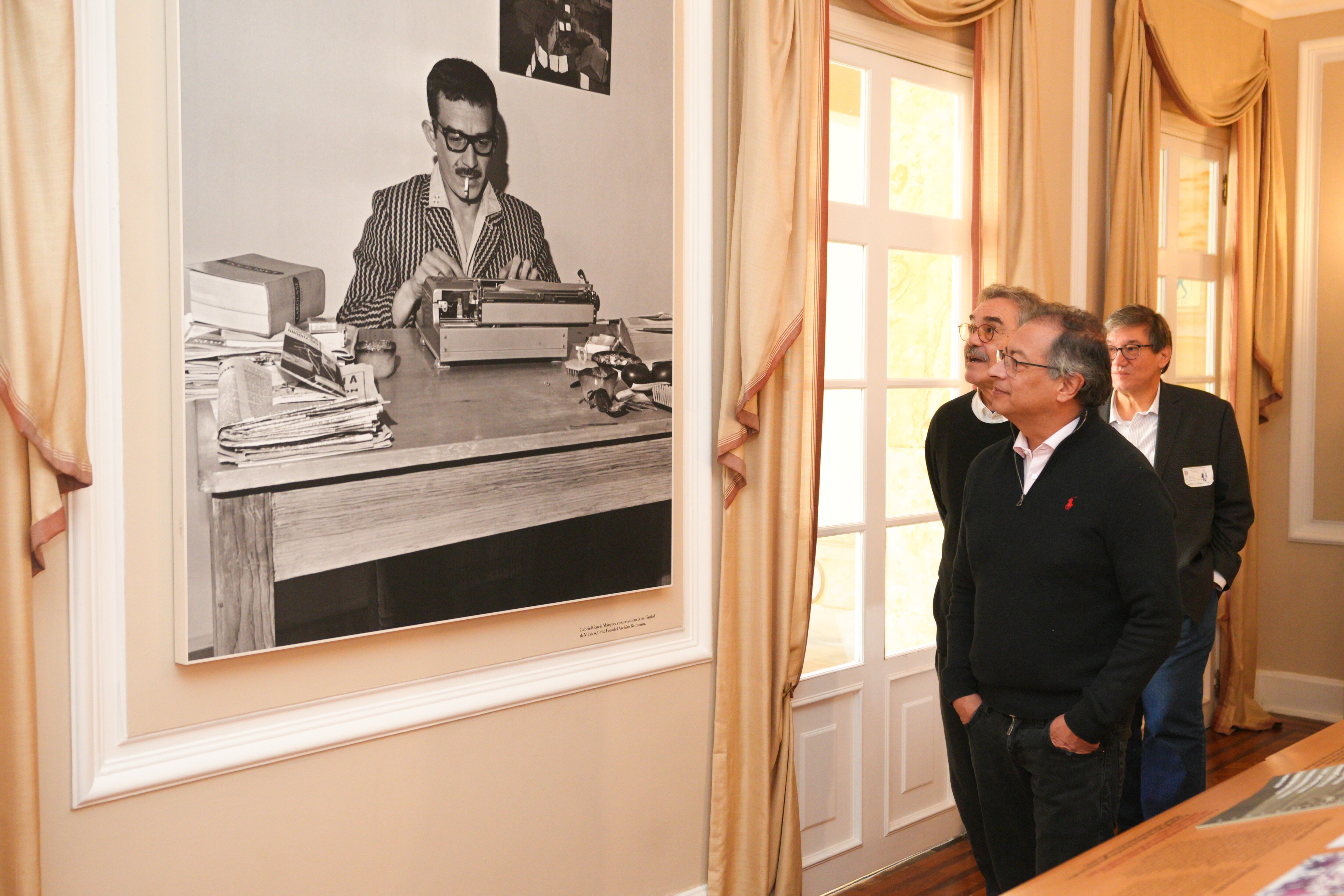 Gonzalo García Barcha, hijo de Gabo, estuvo presente en el evento de inauguración de la sala en honor a su padre - crédito Presidencia