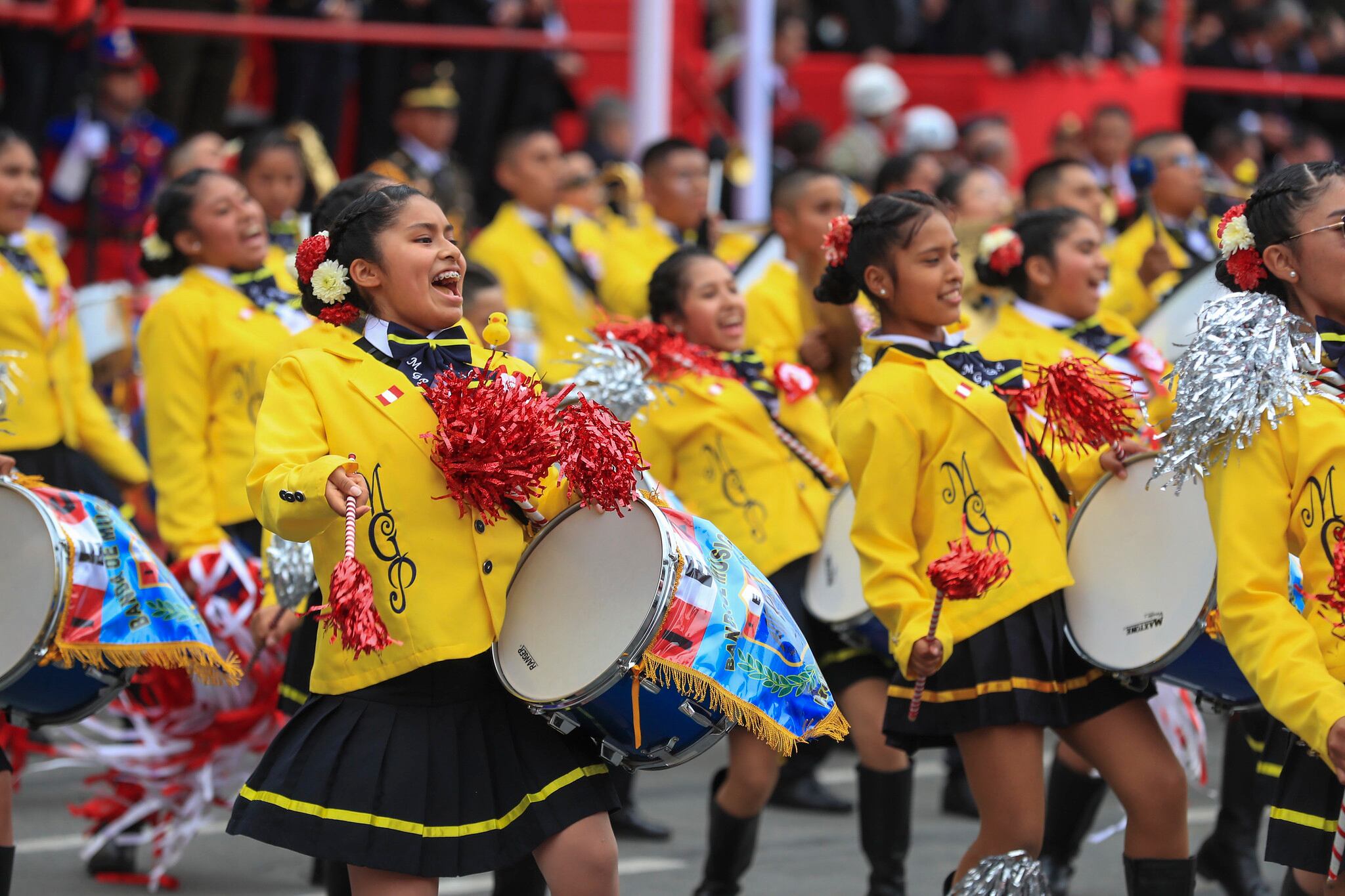 Colegios emblemáticos de Huaycán se lucieron en su paso por la Gran Parada Militar | Presidencia Perú / Flickr