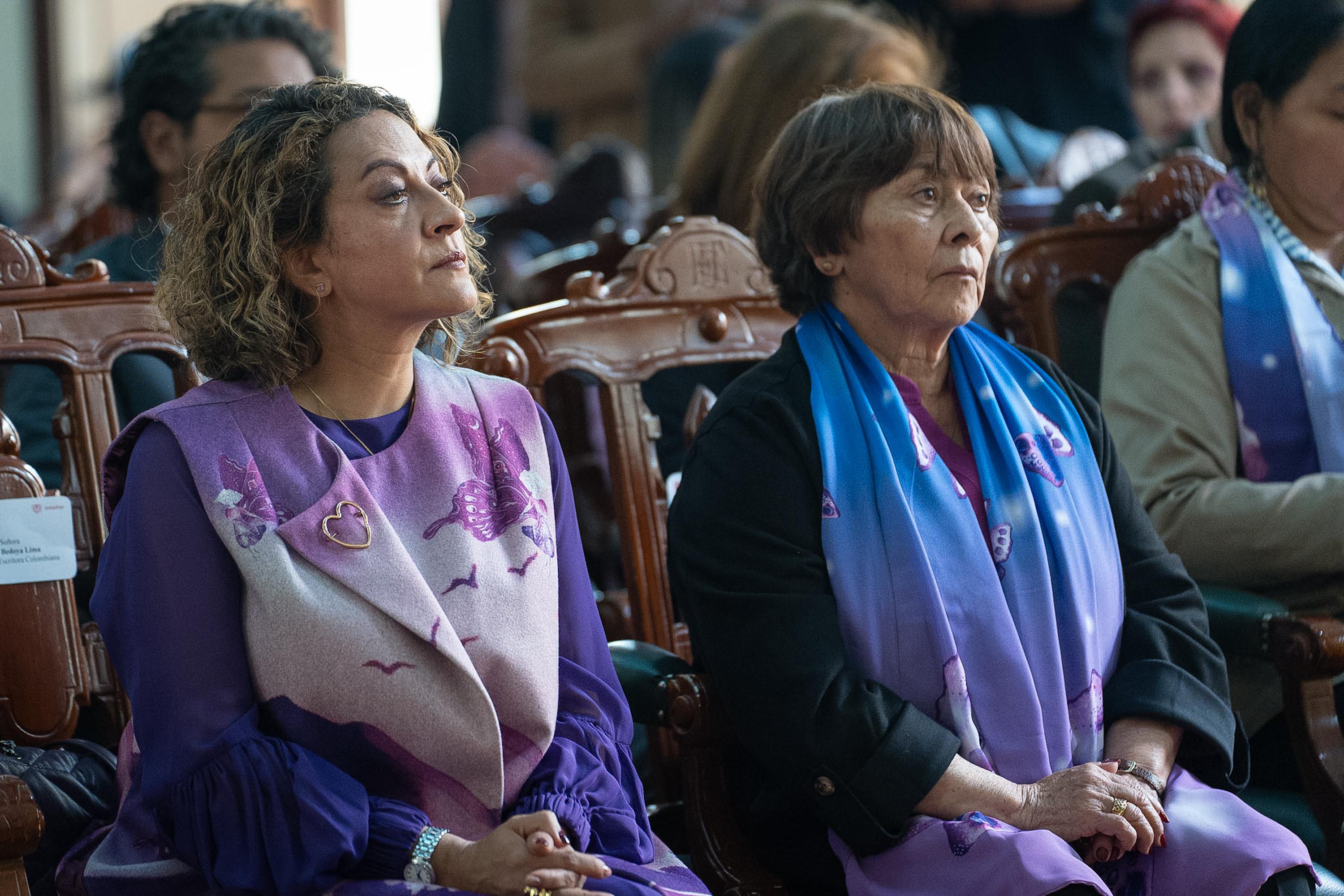 Acto de promulgación de la ley que crea el fondo 'No es Hora de Callar' crédito Cancillería