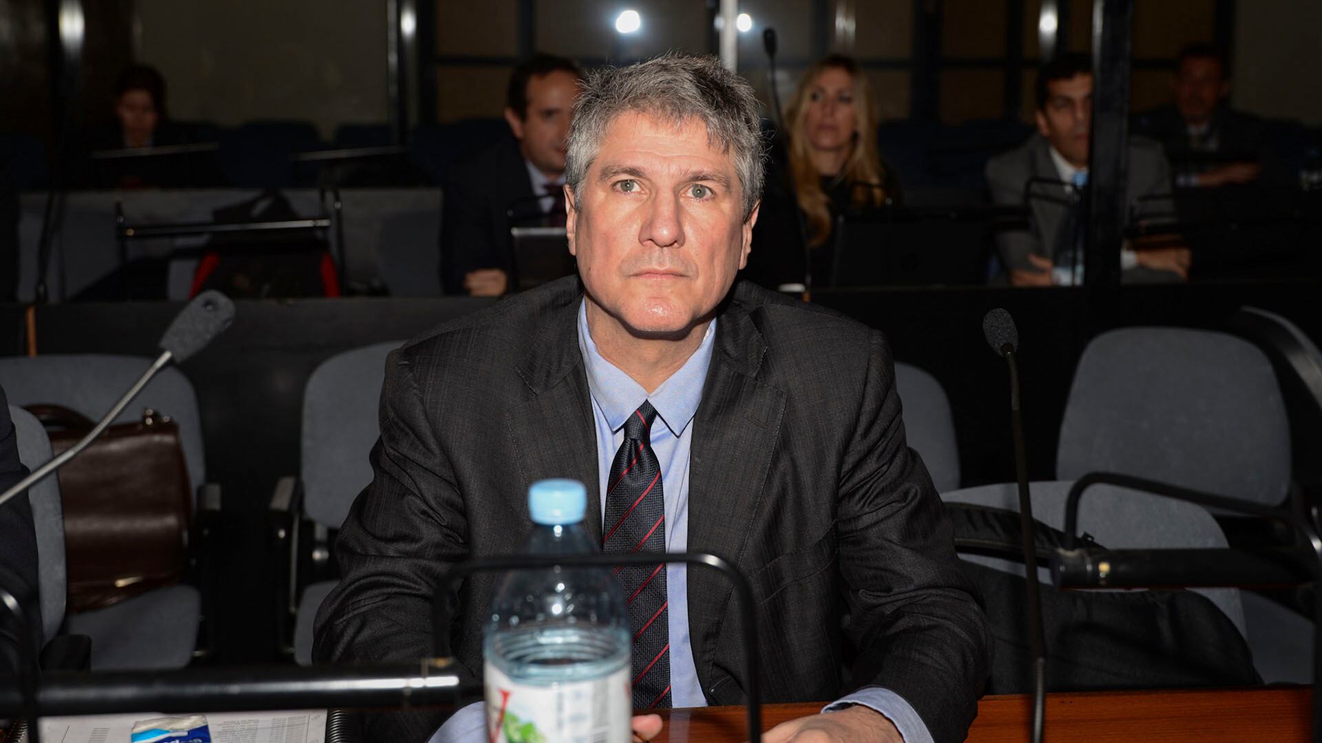 El ex vicepresidente Amado Boudou durante el juicio por el caso Ciccone (Julieta Ferrario)