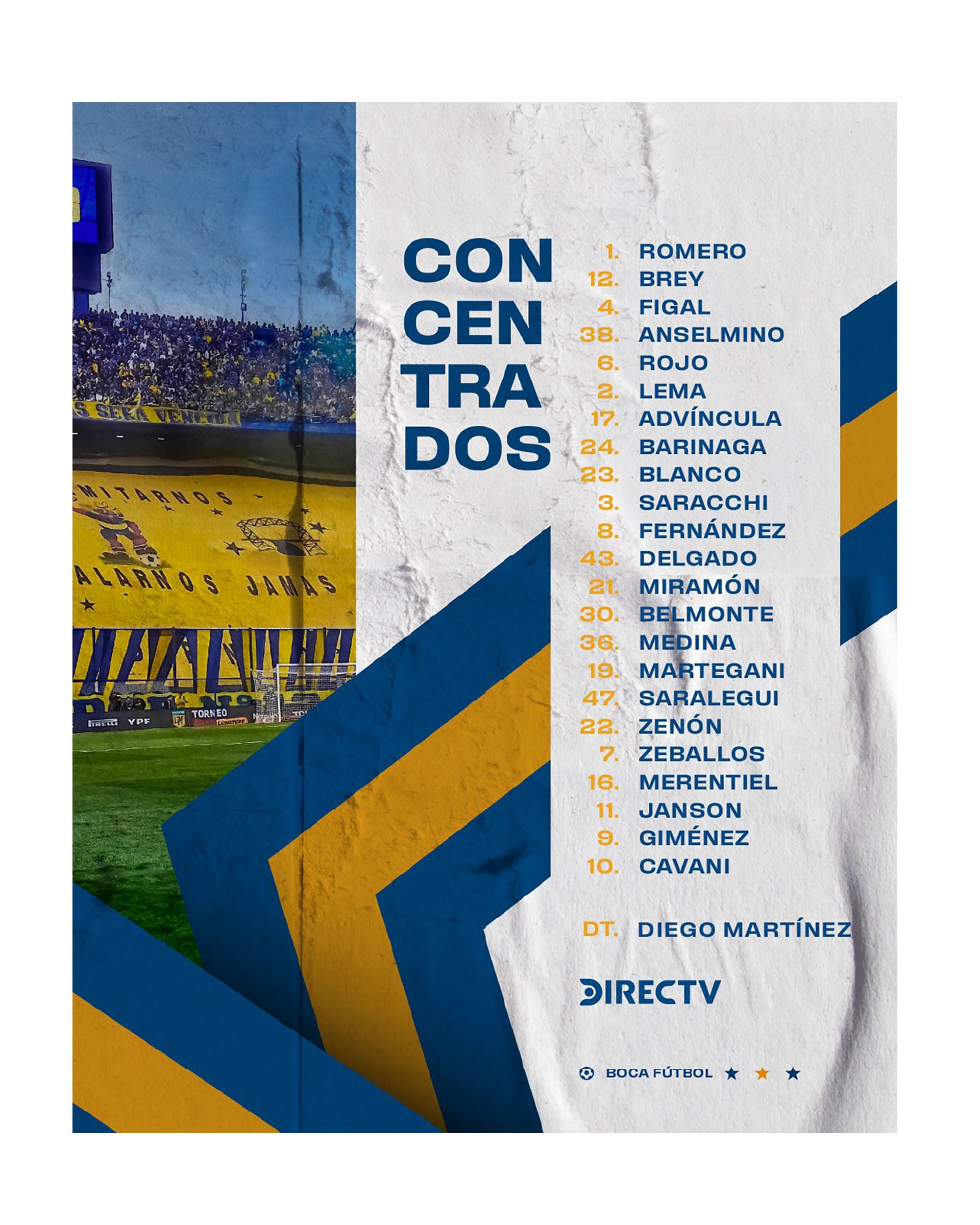 Convocados Boca Juniors river