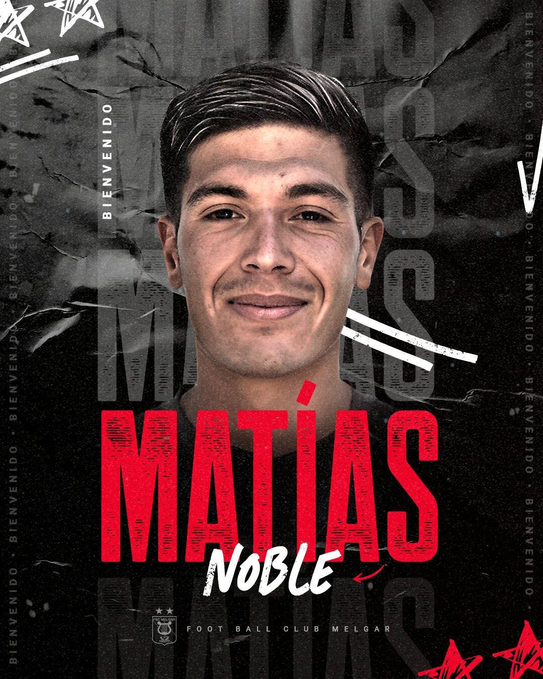 Matías Noble es nuevo refuerzo de Melgar para el Torneo Clausura 2024.