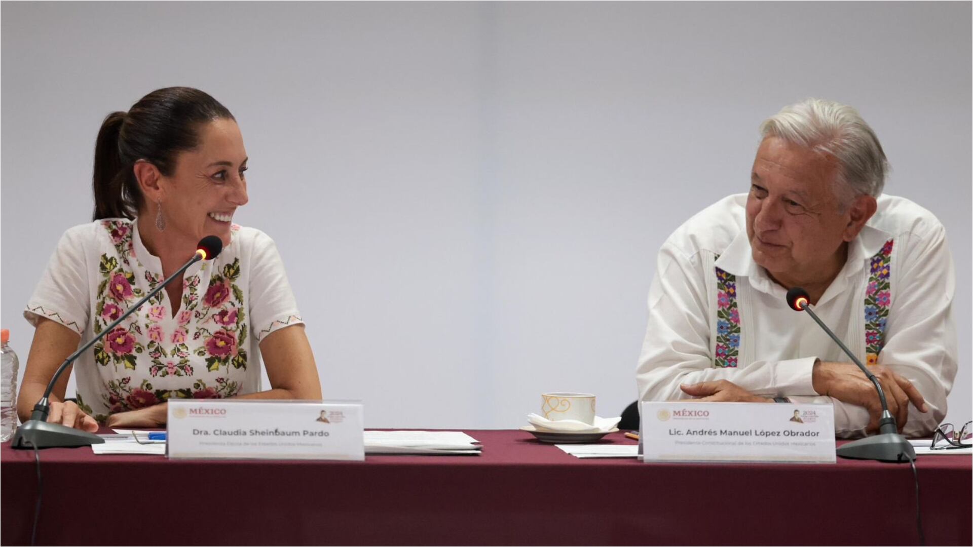 Claudia Sheinbaum y AMLO, 16 de agosto de 2024