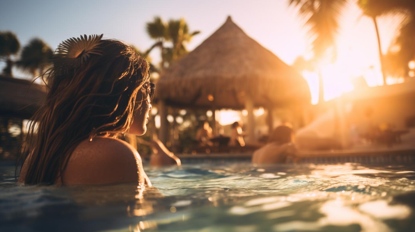 Imagen de personas disfrutando en la piscina de un hotel durante sus vacaciones. Un ambiente relajado para compartir con familia y amigos. (Imagen ilustrativa Infobae)