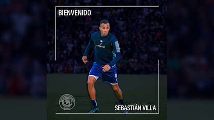 Sebastián Villa fue presentado en Independiente Rivadavia: el llamativo apodo con el que lo recibieron