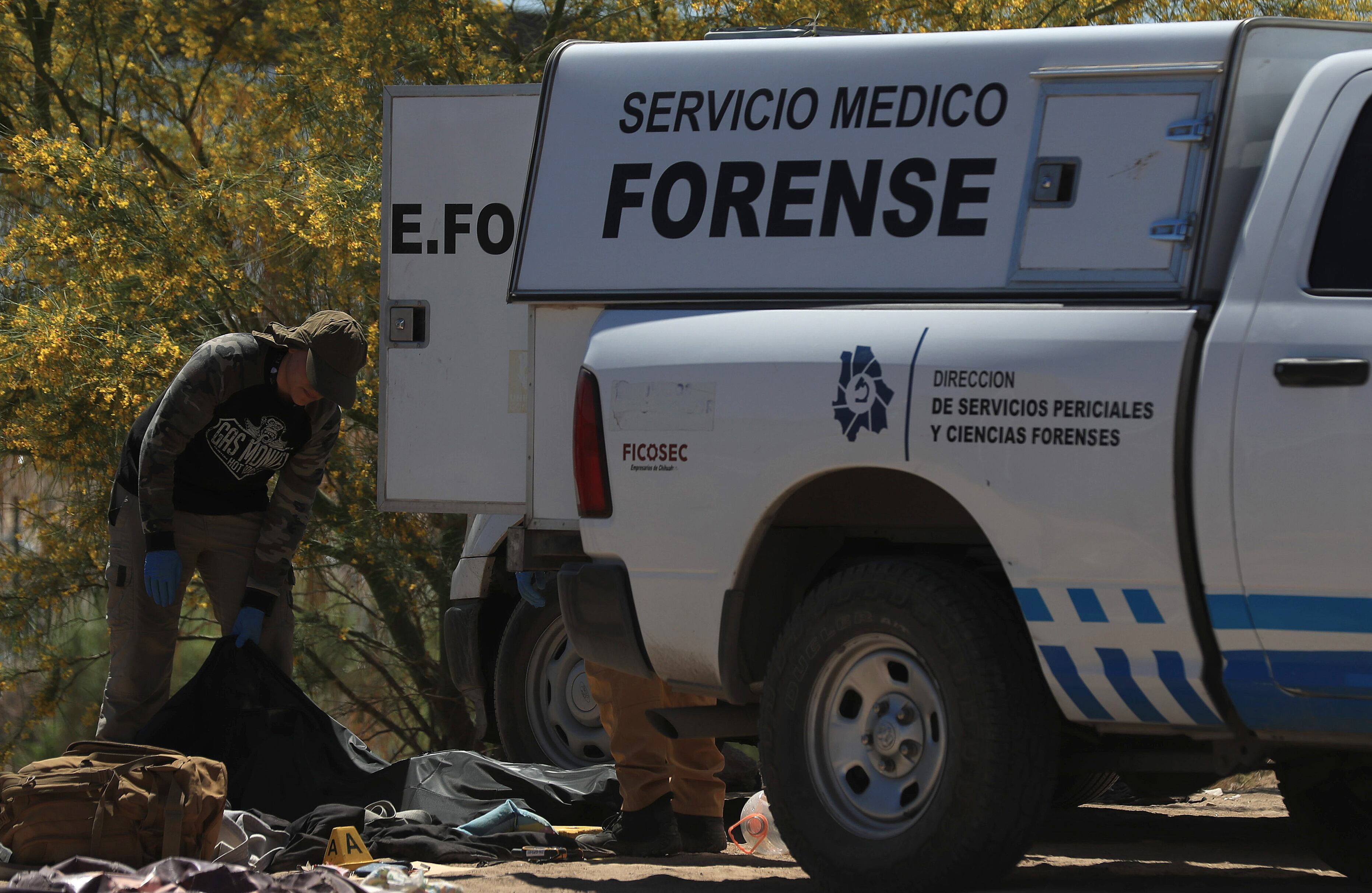 El vehículo donde iban estos agresores supuestamente cayó en un arroyo cercano del Cereso. Fotografía de archivo. EFE/Luis Torres
