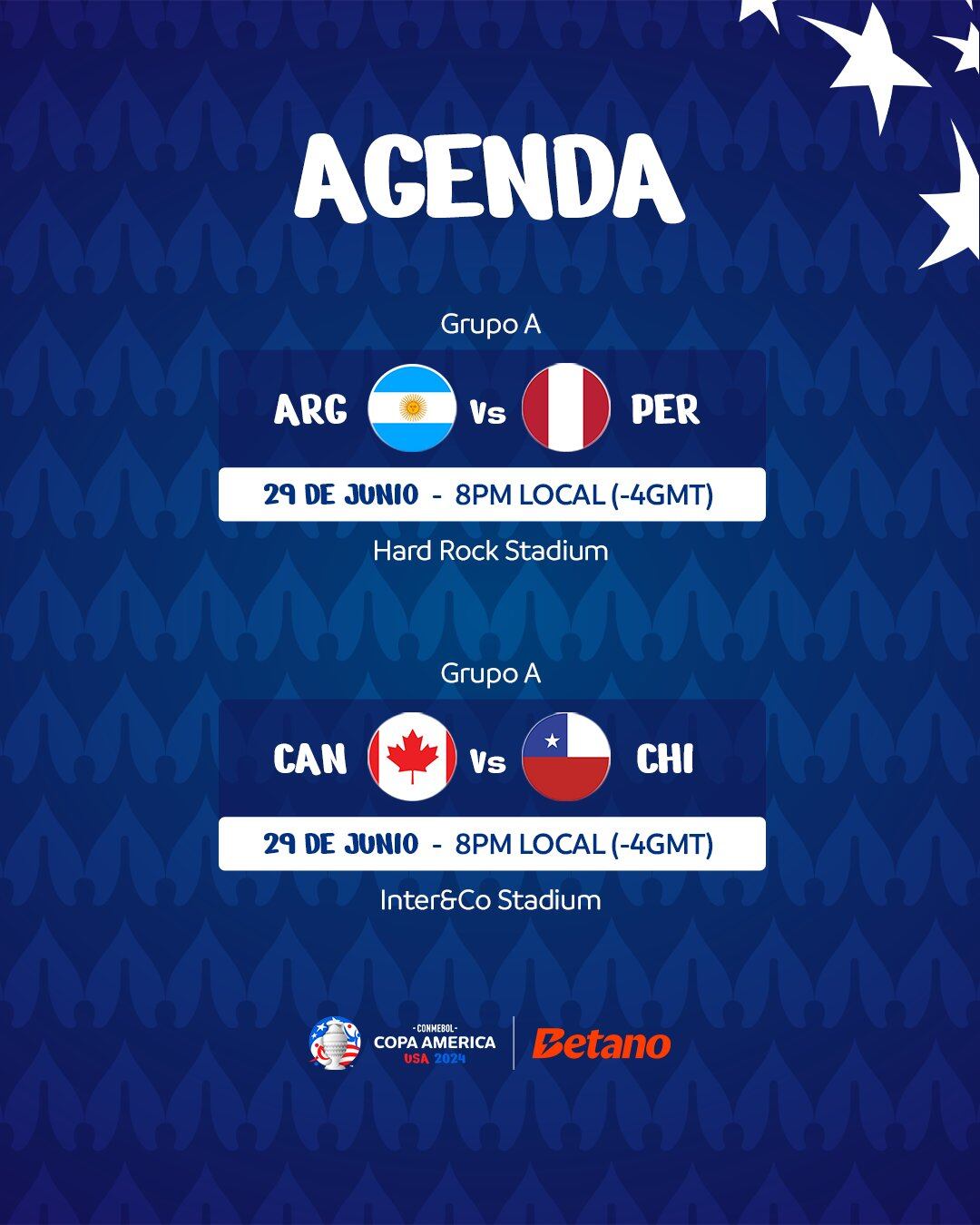 Agenda del sábado 29 de junio en la Copa América 2024.