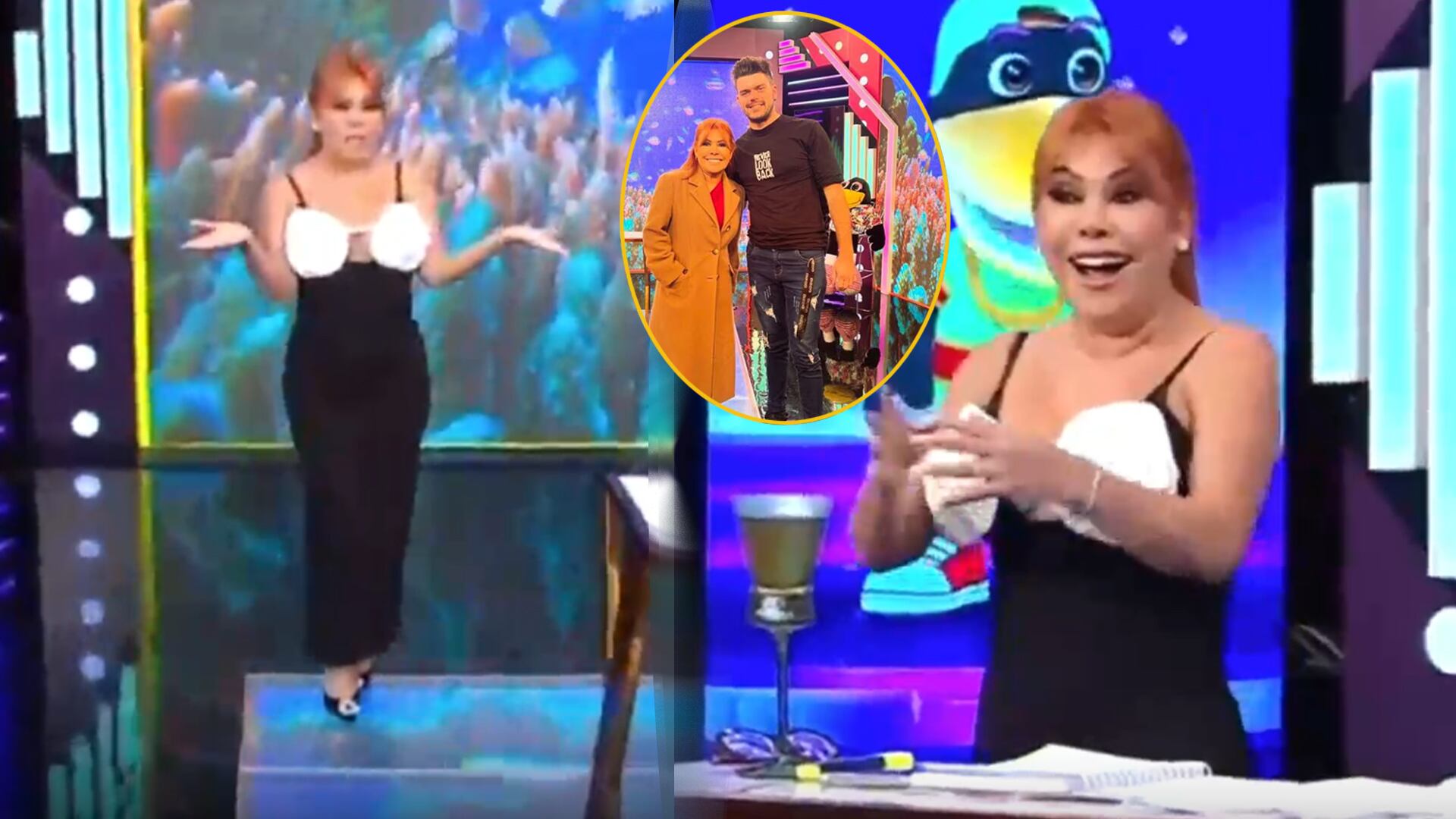 Magaly Medina despide en vivo a nuevo DJ por olvidar ponerle la pista. (Captura: Magaly TV La Firme)