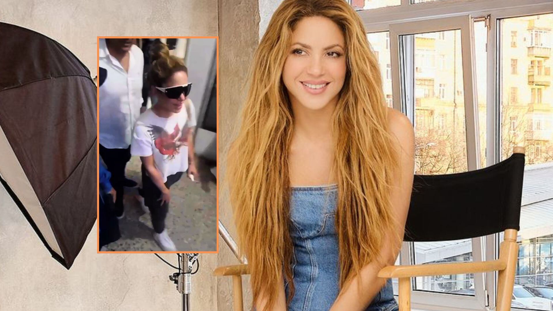 Shakira en un montaje de Infobae Colombia