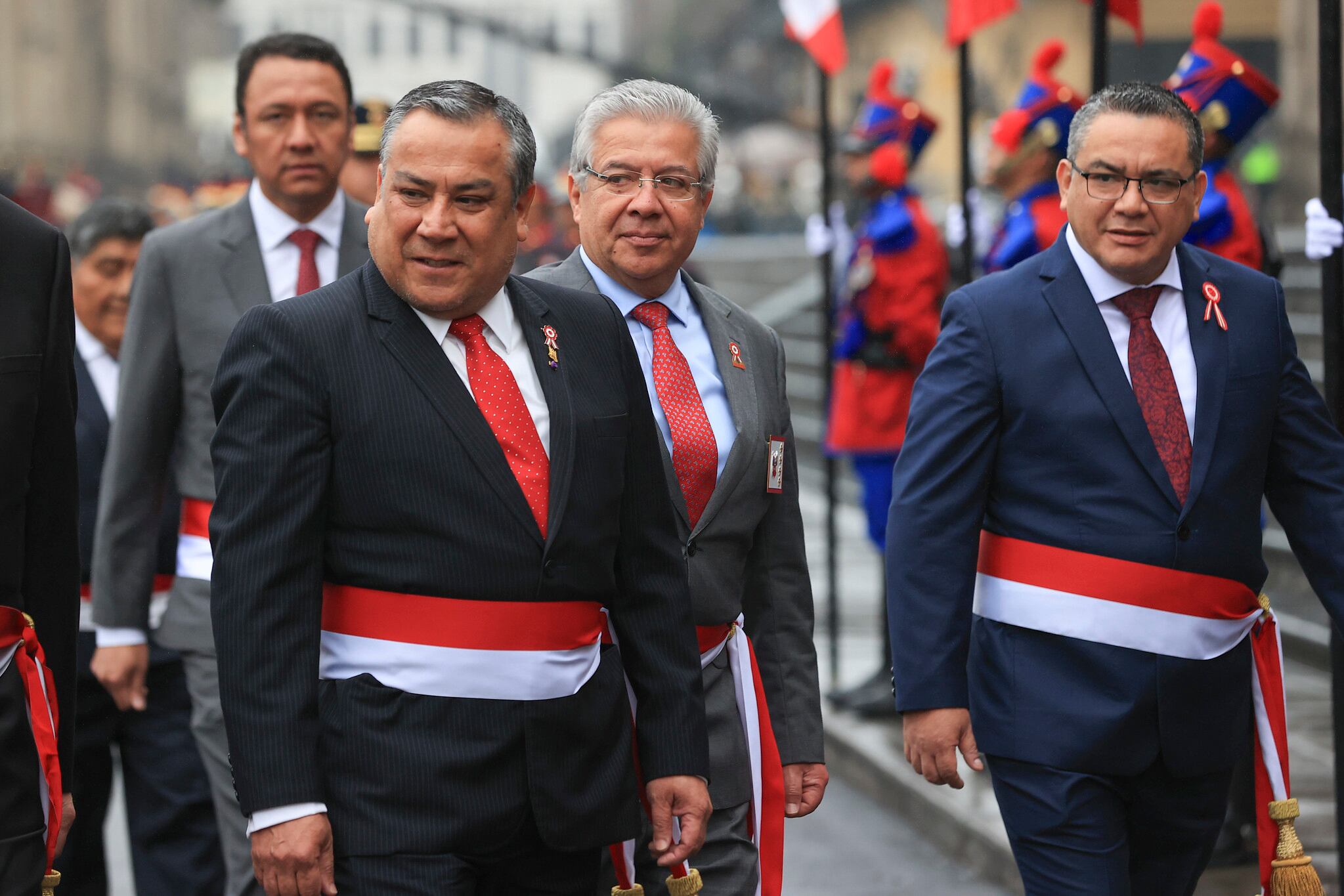 Eduardo Adrianzén encabeza el Gabinete que llega a la Catedral de Lima para asistir a la tradicional Misa y Te Deum por Fiestas Patrias 2024 | Flickr Presidencia de la República