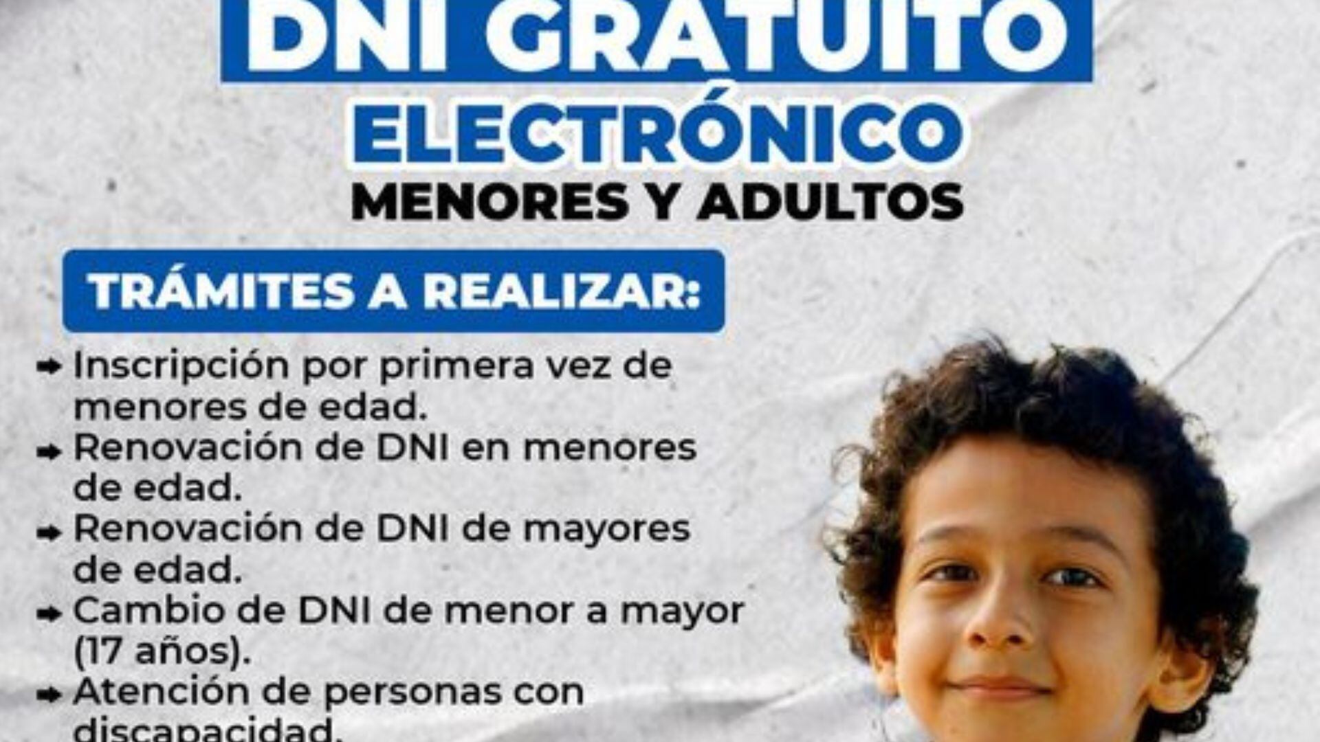 Estas son las campañas itinerantes del Reniec para este 12 y 13 de julio.