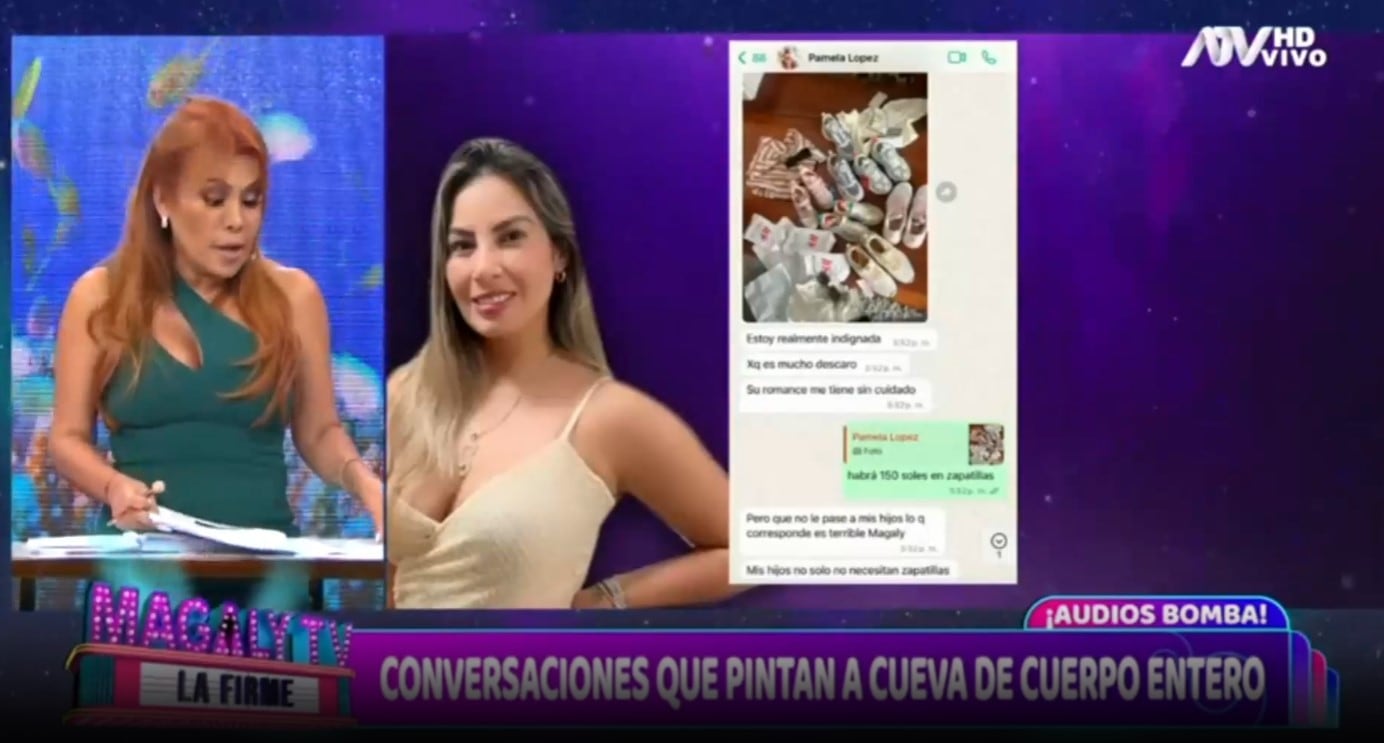 Pamela López a Christian Cueva: “Su romance me tiene sin cuidado, pero que no le dé a mis hijos es terrible”. (Captura: Magaly TV La Firme)