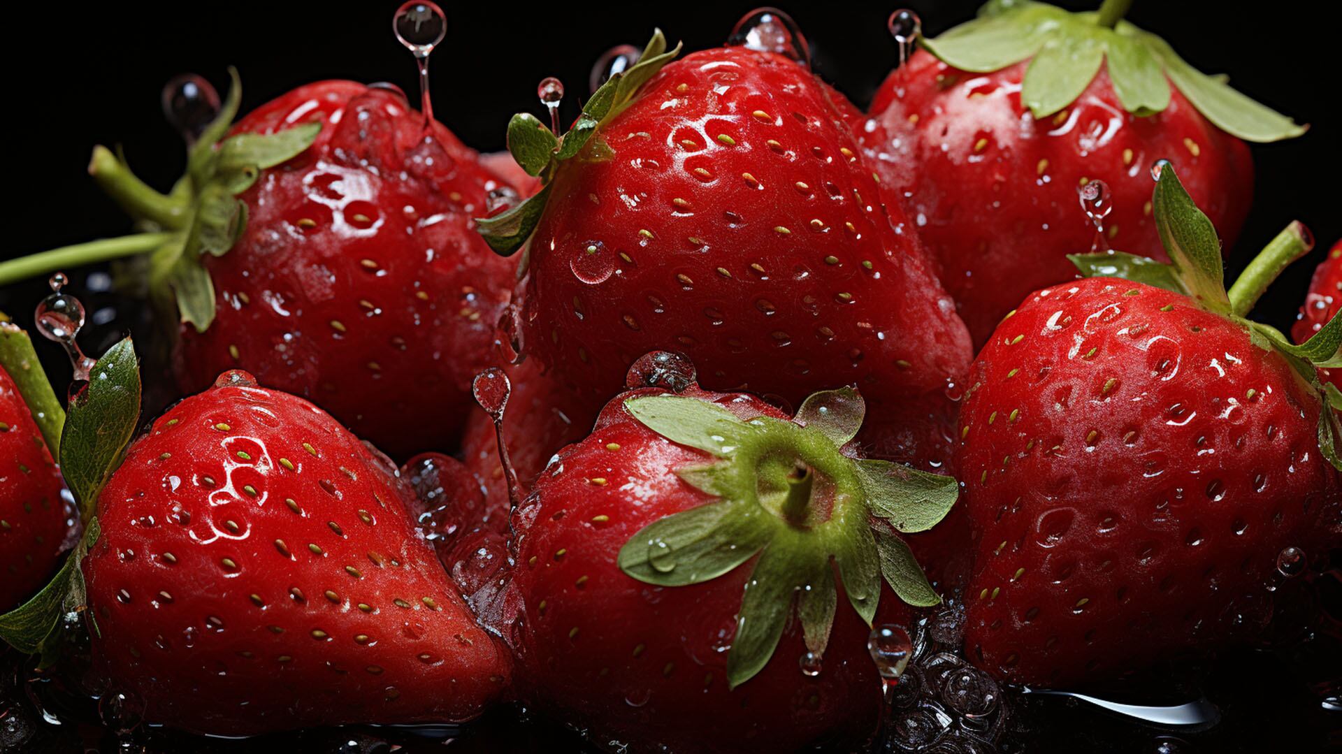 Imagen de fresas frescas y jugosas, símbolo de los múltiples beneficios que aportan a la salud del cerebro y el corazón según recientes investigaciones científicas.