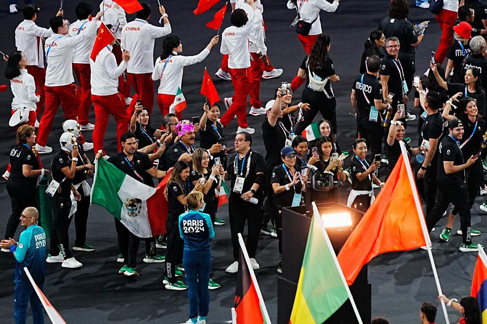 Ceremonia clausura París 2024 - delegación mexicana - México - 11 agosto