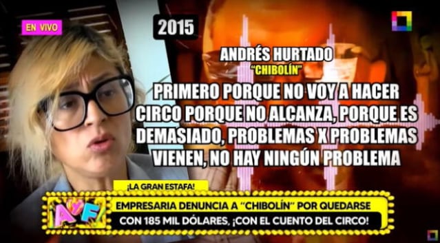 Andrés Hurtado estafó a empresaria con 180 mil dólares.