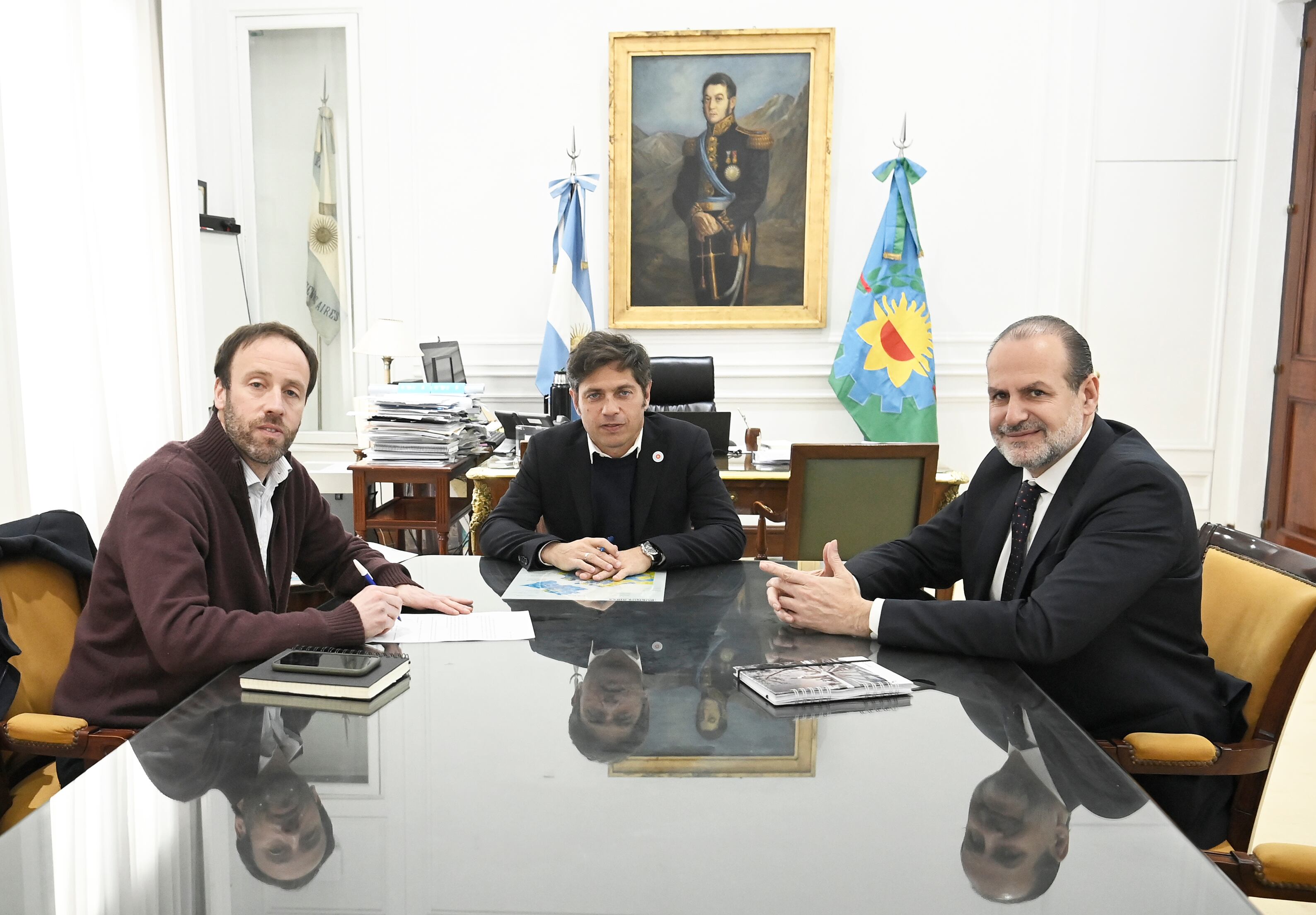 Axel Kicillof junto a Federico Susbielles